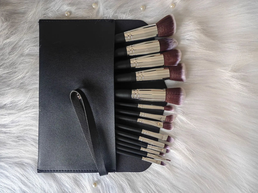 14Pcs Makeup Brush Set with Free Sponge-4