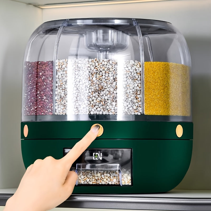 Dispenser Container Rotating Cereal with Flip Lid-3