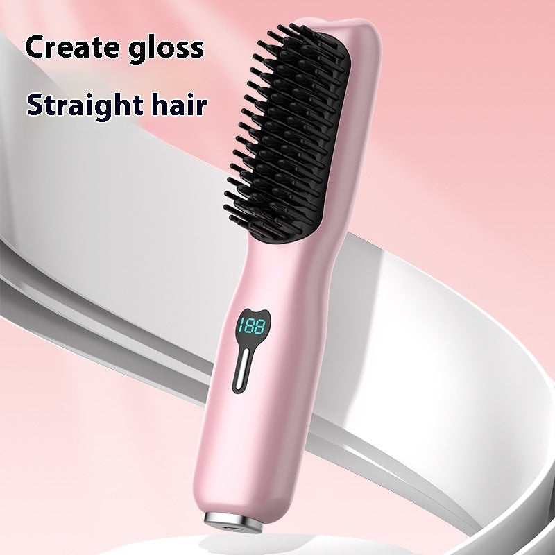 Hair Straightener Brush-1