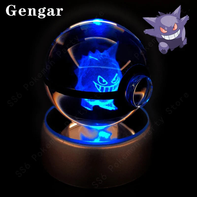 Pokemon Crystal Ball 3D Lamp Night Light-12