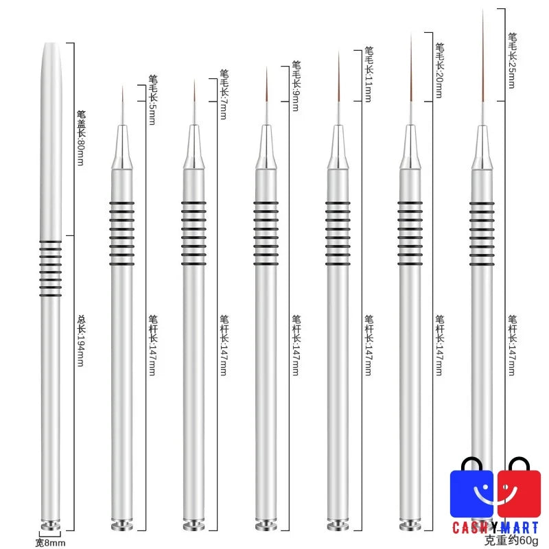 Precision Nail Art Liner Brushes-8