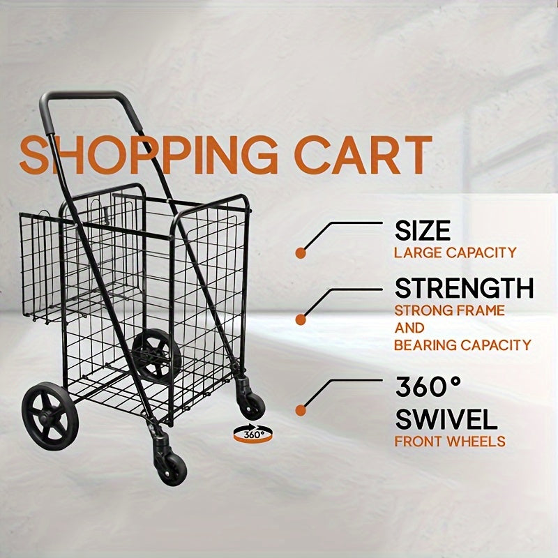 Heavy Duty Utility Shopping Cart-2