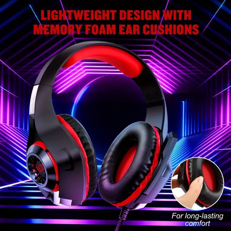Gaming Headset with Mic for PS4 PS5 Xbox PC-1